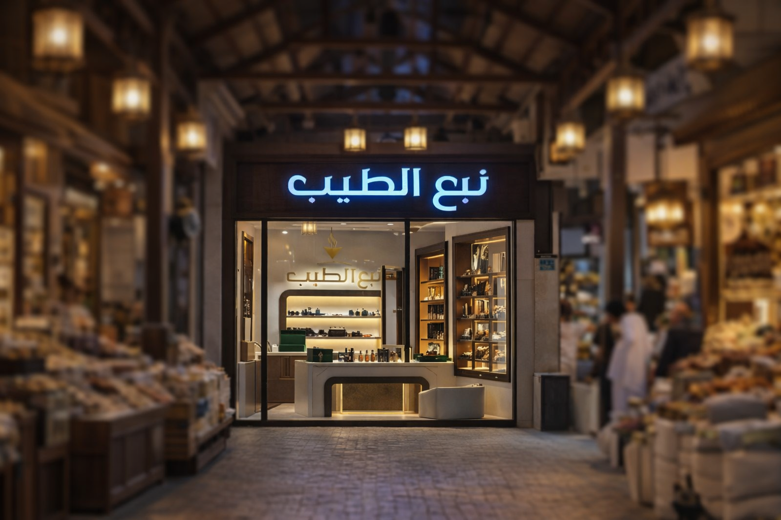 موقع متجر نبع الطيب في المباركية