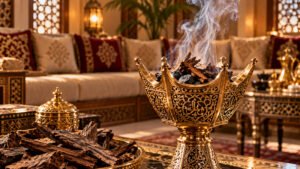 طريقة استخدام بخور العود في المنزل داخل مبخرة تقليدية